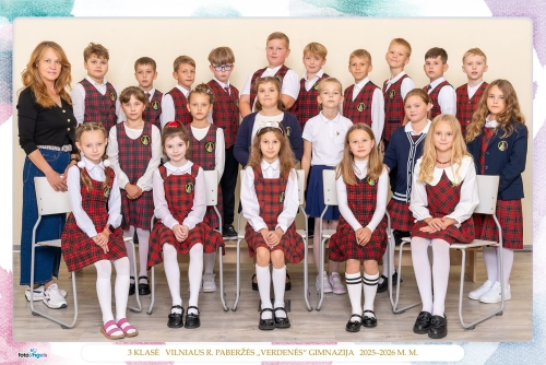 3 klasė – klasės vadovė Rasa Jarumbauskienė 