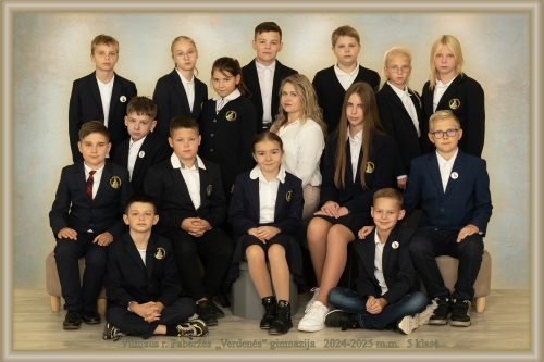 5 klasė – klasės vadovė Inga Strelienė