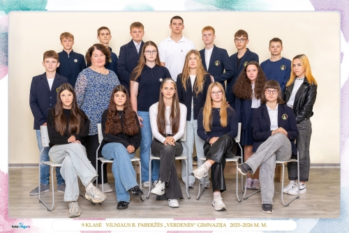 IG klasė – klasės vadovė Lina  Mikutytė 